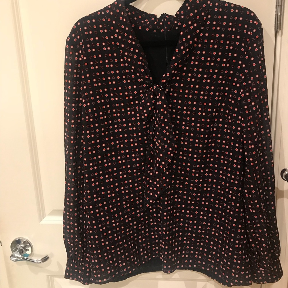St John top black and pink - large